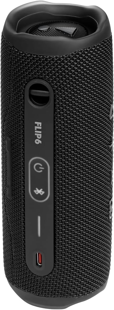 JBL Flip 6 – Portable Waterproof Bluetooth Speaker (Black)